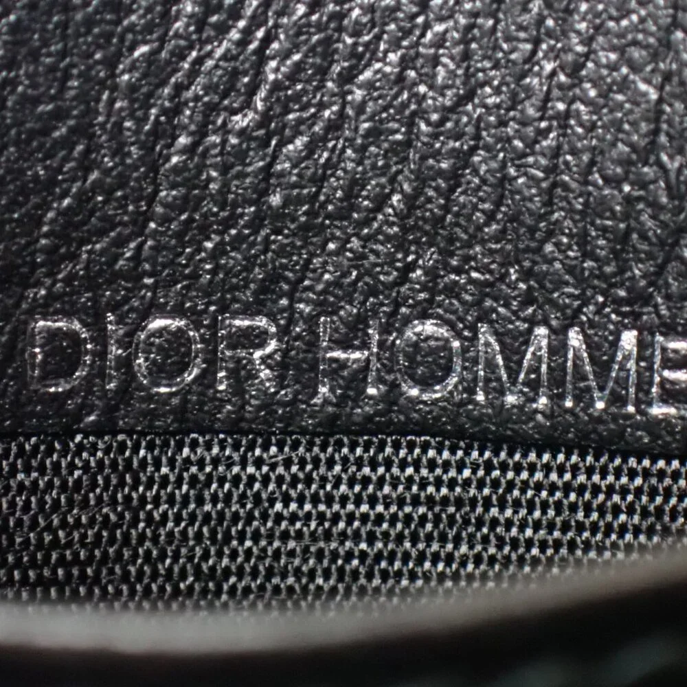Dior Card Holder – Black Oblique Print